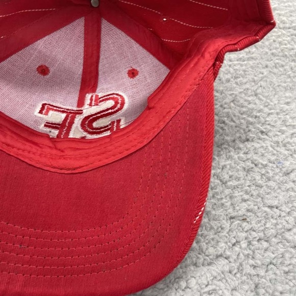 San Francisco Travel dad hat baseball cap red pinstripes destination souvenir - Picture 5 of 9